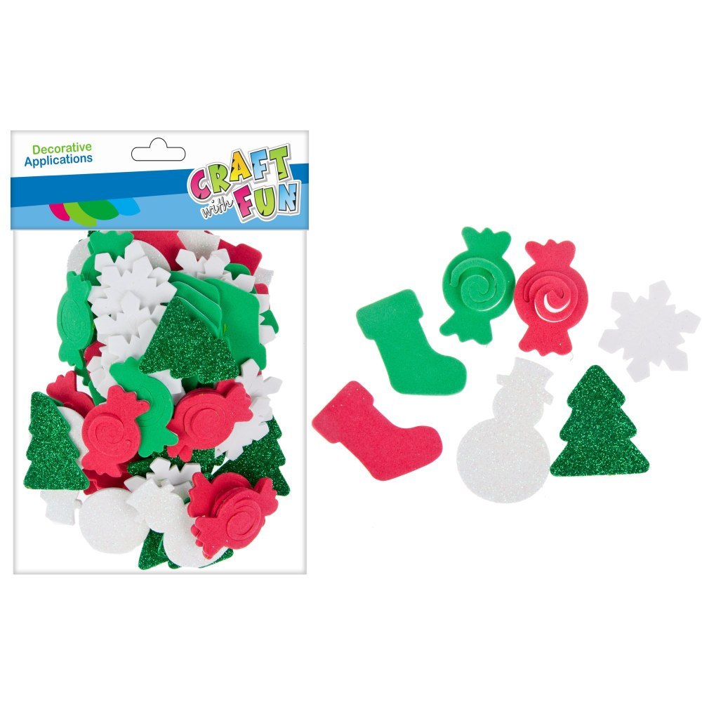 DECORATIVO AUTOADESIVO EVA NATALE MIX CRAFT CON DIVERTIMENTO 463720